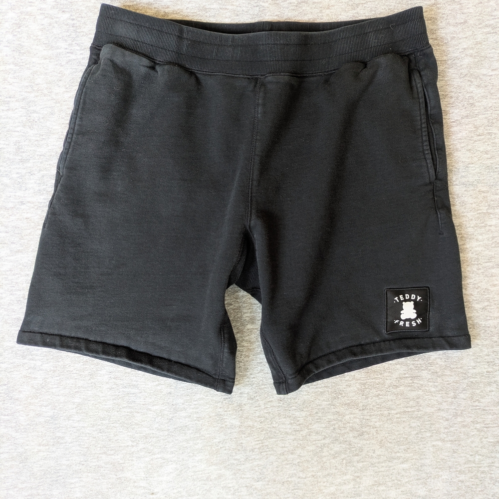 Teddy Fresh Black Men's Cotton Shorts